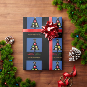 NIEUW ZEELAND CHRISTMAS TREE KIWI XMAS PERSONALIZE CADEAUPAPIER