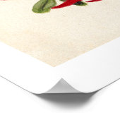 Nieuw-Zeeland Clianthus Puniceus Red Kowhai Poster (Hoek)