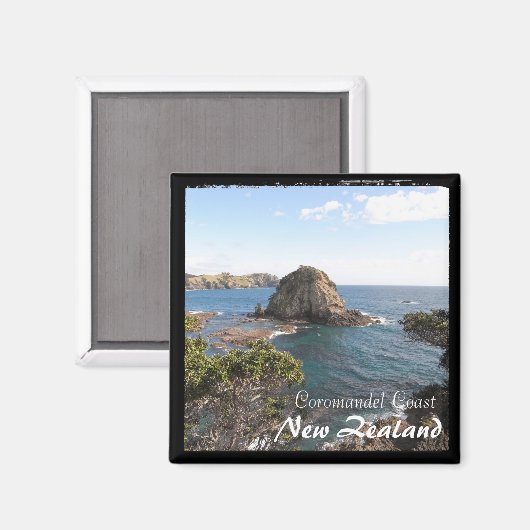 Nieuw-Zeeland, Coromandel Coast, eiland (Magnet) Magneet (Voorkant / Achterkant)