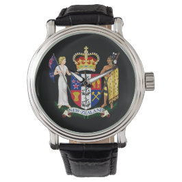 Nieuw-Zeeland Crest Custom Watch Horloge