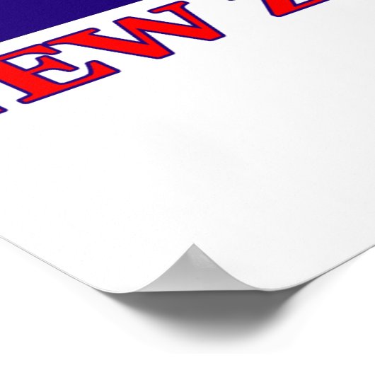 Nieuw-Zeeland Cricket Player Poster (Hoek)