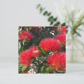 Nieuw-Zeeland die Kaarten voor kerstmis in Pohutuk (Staand voorkant)