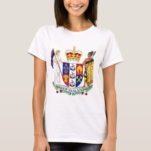 nieuw - zeeland embleem t-shirt (Voorkant)