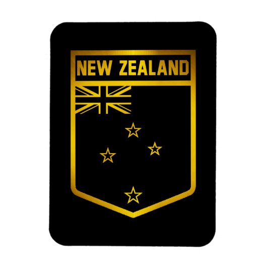 Nieuw-Zeeland Emblem Magneet (Verticaal)
