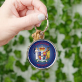 Nieuw-Zeeland Erfgoed Embleem Sleutelhanger (Hand)
