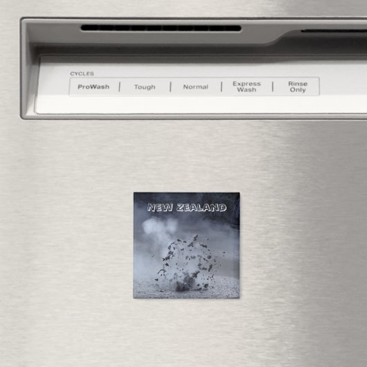 Nieuw-Zeeland - Exploding Mud (Fridge Magnet) Magneet (Insitu (Vaatwasser))