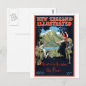 Nieuw-Zeeland Exploratieserver Briefkaart (Voorkant / Achterkant)