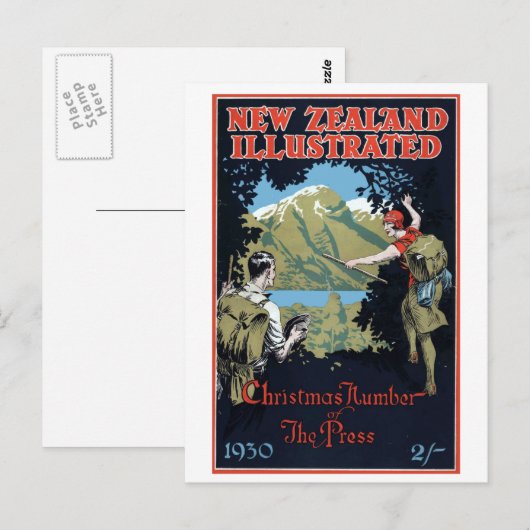  Nieuw-Zeeland Exploratieserver Briefkaart (Voorkant / Achterkant)