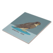 Nieuw-Zeeland Falcon Karearea Tegeltje (Zijkant)