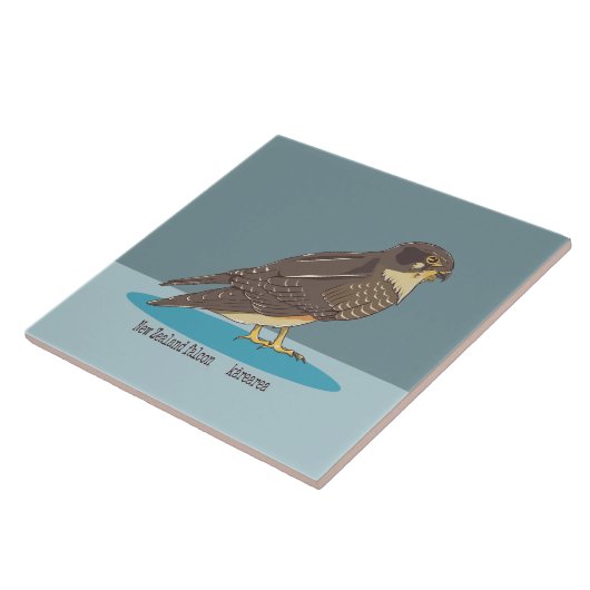 Nieuw-Zeeland Falcon Karearea Tegeltje (Zijkant)