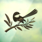 Nieuw-Zeeland Fantail Window Cling Decal (Vel 3)