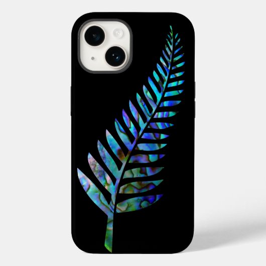 NIEUW-ZEELAND FERN PAUA Hoesje-Mate iPhone CASE (Achterkant)