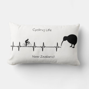Nieuw-Zeeland Fiets Hartslag Kiwi Bike Cadeau Kussen