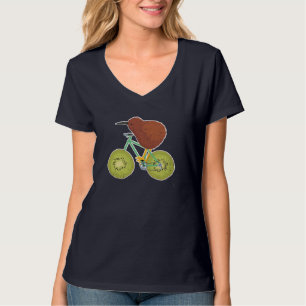 Nieuw-Zeeland Fietsontwerp voor Kiwi Fruit Lovers T-shirt