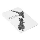 Nieuw-Zeeland Flexible Photo Magnet Magneet (Rechterzijde)