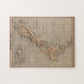  Nieuw-Zeeland Fysieke Kaart (1880) Legpuzzel (Horizontaal)