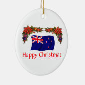 Nieuw-Zeeland Happy Kerstmis Keramisch Ornament (Rechts)