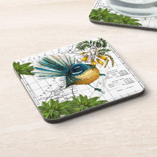 Nieuw-Zeeland Inheemse Onderzetter Set (Linkerzijde)