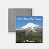 Nieuw-Zeeland is cool! MT Taranaki Print Magneet (Voorkant / Achterkant)