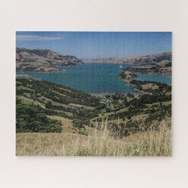 Nieuw-Zeeland Jigzaag Puzzle - Akaroa oeroude vulk Legpuzzel