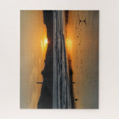 Nieuw-Zeeland Jigzaag Puzzle - Castlepoint sunrise Legpuzzel (Verticaal)