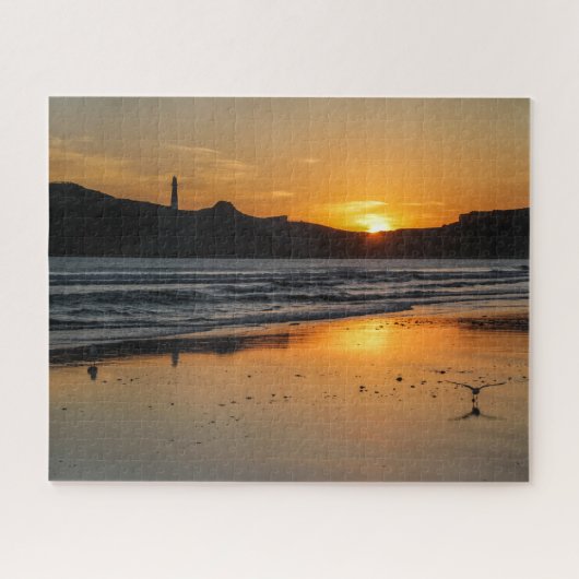 Nieuw-Zeeland Jigzaag Puzzle - Castlepoint sunrise Legpuzzel (Horizontaal)