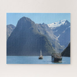 Nieuw-Zeeland Jigzaag Puzzle - Cruising Milford So Legpuzzel