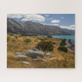 Nieuw-Zeeland Jigzaag Puzzle - Meer van Ohau Legpuzzel
