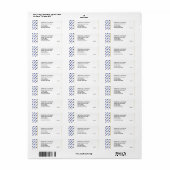 NIEUW-ZEELAND John 3:16 Sticker retour adreslabel (Full Sheet)