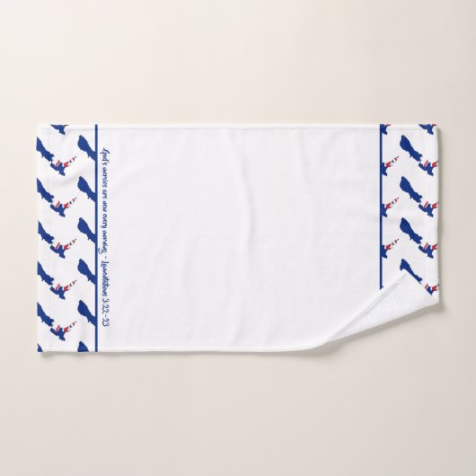 NIEUW-ZEELAND KAART Gepersonaliseerd Christelijke  Bad Handdoek (Handdoek)