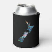 NIEUW-ZEELAND KAART PAUA BLIKJESKOELER (Blikje Voorkant)