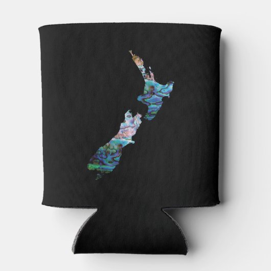 NIEUW-ZEELAND KAART PAUA BLIKJESKOELER (Achterkant)