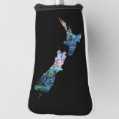 NIEUW-ZEELAND KAART PAUA GOLFHEADCOVER (Draai 90)