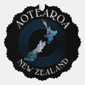 NIEUW-ZEELAND KAART PAUA KERSTVERSIERING (Voorkant)