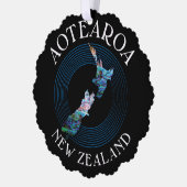 NIEUW-ZEELAND KAART PAUA KERSTVERSIERING (Links)