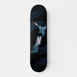 NIEUW ZEELAND KAART PAUA SKATEBOARD