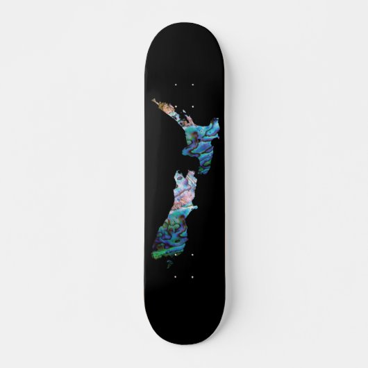 NIEUW ZEELAND KAART PAUA SKATEBOARD (Voorkant)