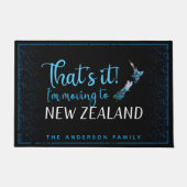 NIEUW-ZEELAND KAART SIMPLE PAUA DOORMAT DEURMAT (Voorkant)