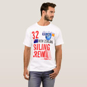 Nieuw-Zeeland Kailing Crew Nautical T-shirt (Voorkant volledig)