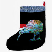 NIEUW-ZEELAND KERST KIWI PAUA GROTE KERSTSOK (Achterkant)