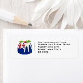 NIEUW-ZEELAND | Kerstmis | Festief adres Etiket (Insitu)