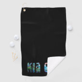 NIEUW-ZEELAND KIA ORA GOLF TOWEL GOLFHANDDOEK (Insitu)