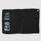 NIEUW-ZEELAND KIA ORA GOLF TOWEL GOLFHANDDOEK (Horizontaal)