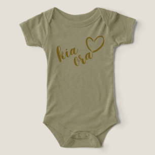 NIEUW-ZEELAND KIA ORA MAORI GOLD SCRIPT NAAM NZ