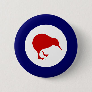 nieuw - zeeland kiwi afgerdel militaire vliegbadge ronde button 5,7 cm