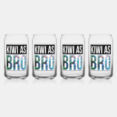 NIEUW-ZEELAND KIWI ALS BRO BBQ BLIKVORM GLAS (Achterkant)