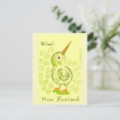 Nieuw-Zeeland Kiwi Bird Briefkaart (Staand voorkant)
