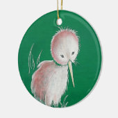 Nieuw-Zeeland Kiwi Bird Keramisch Ornament (Links)