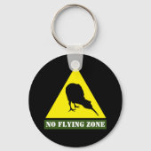 Nieuw-Zeeland, Kiwi Bird & No Flying Zone/Aotearoa Sleutelhanger (Voorkant)