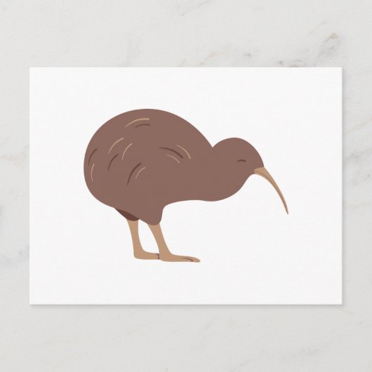 Nieuw-Zeeland Kiwi Briefkaart (Voorkant)